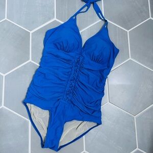 NWOT Women’s 14 Swimsuits for All Ruched One Piece Swimsuit